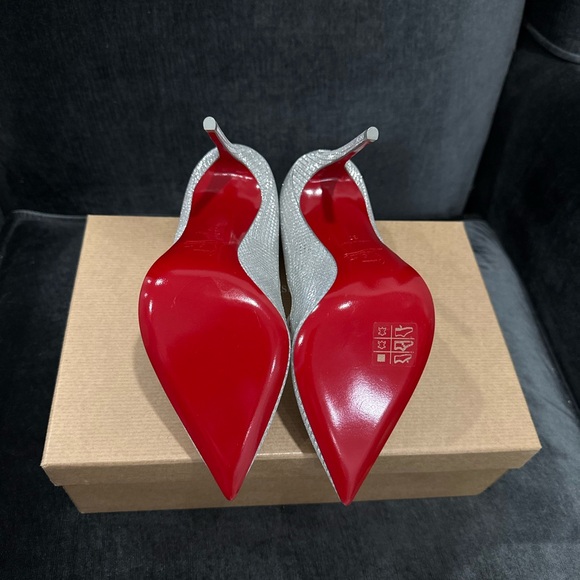 Christian Louboutin Hot Chick 100mm Silver - Picture 5 of 7